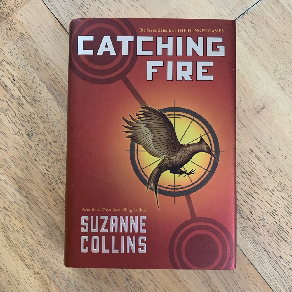Catching Fire Hard Cover Book by Suzanne Collins - 2nd Hunger Games Book
